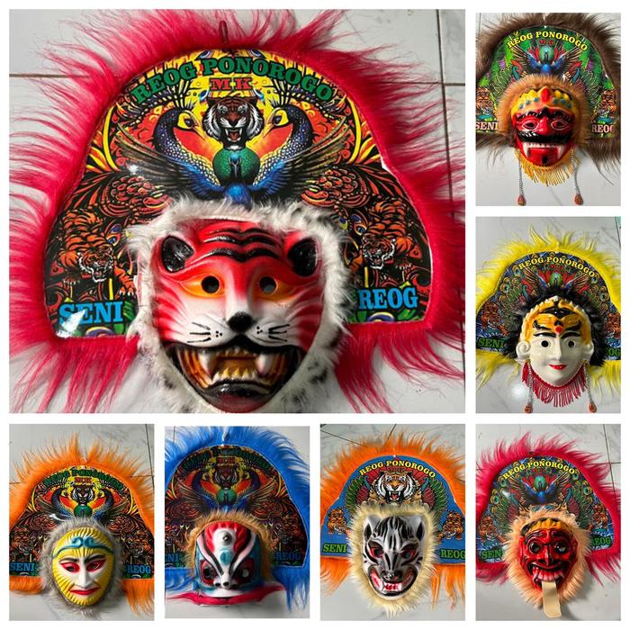 Mainan tradisional reog karakter / mainan reog anak