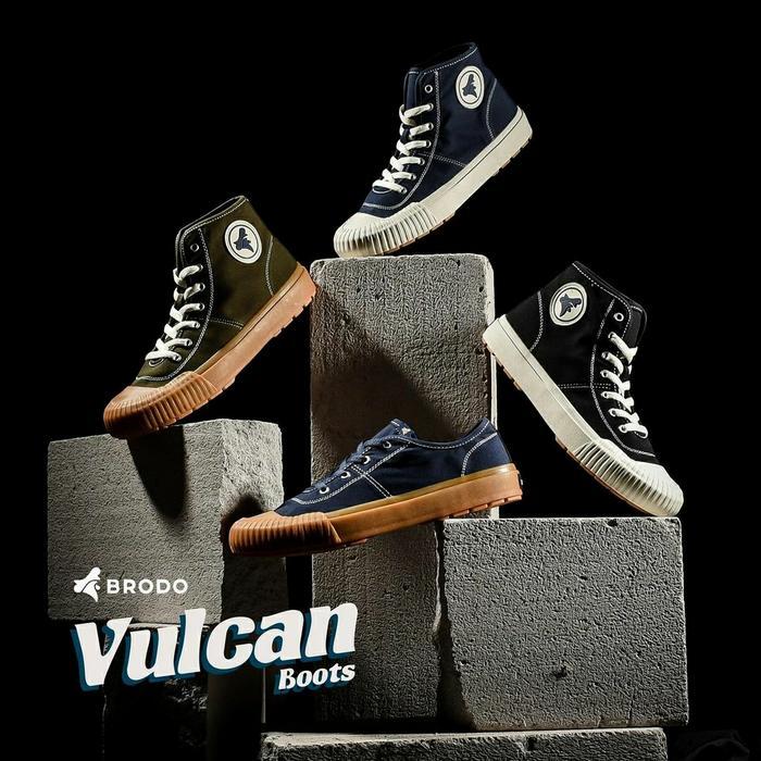 Ada brodo vulcan boots basic hi olive / navy / black