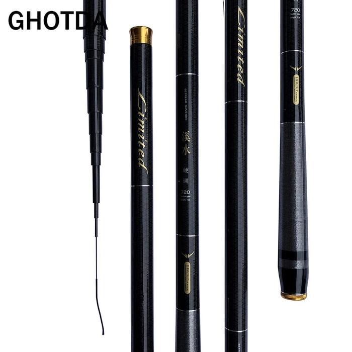 Joran Pancing Tegek Carbon Fiber Termurah Tegek Fiberglass Fishing Rod 2.7 3.6 5.4 5.8 4.2 Meter