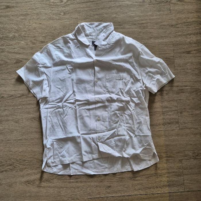 kemeja h&m second putih pria original