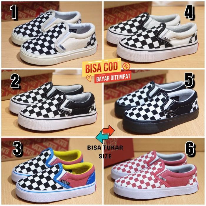 Sepatu Anak Tanpa Tali Slop / Sepatu Anak Laki Laki Permpuan Sekolah SD / Sepatu Sneakers Anak Cowok