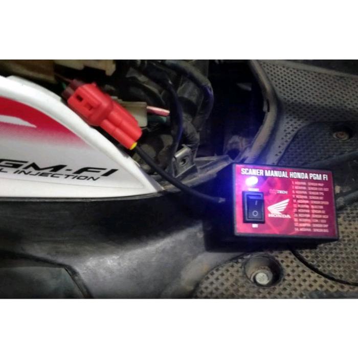 Alat scaner manual sepedah motor Honda pgm fi