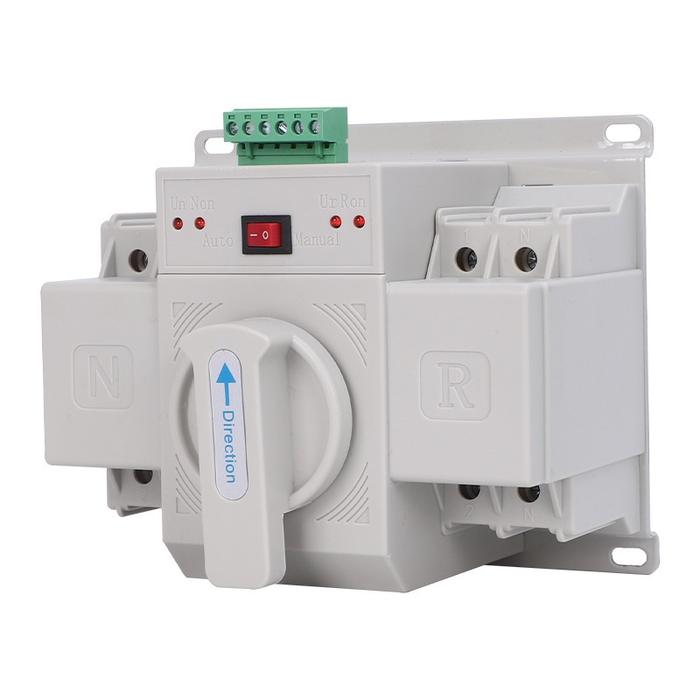 ATS 2P 63A Automatic Transfer Switch 220V Dual Power PLN Otomatis Genset Inverter