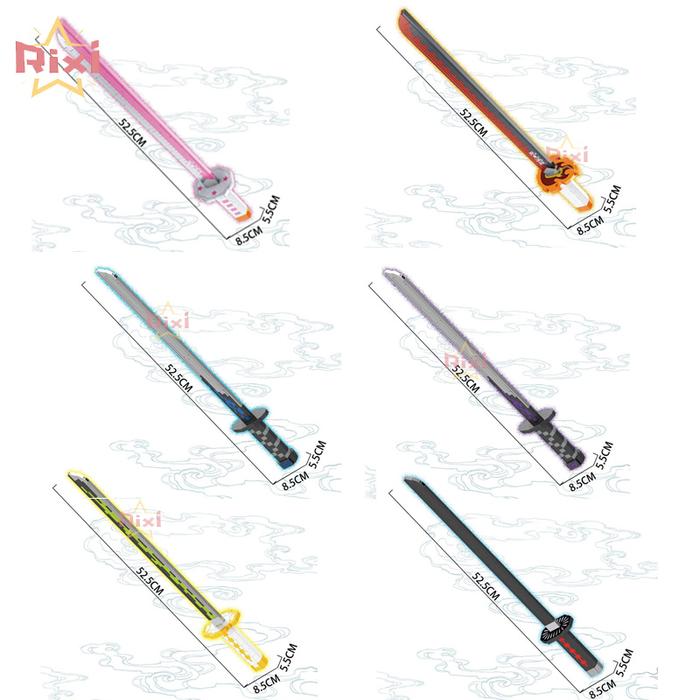 Demon Slayer Zenitsu Sword Kyoujurou Knife Holder Building Blocks