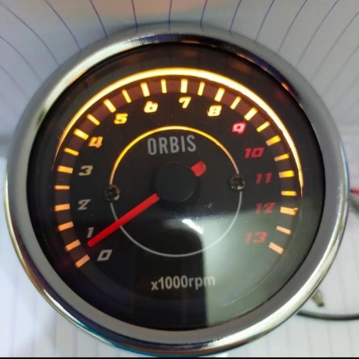Rpm jarum motor mobil - tachometer jarum motor mobil - crome