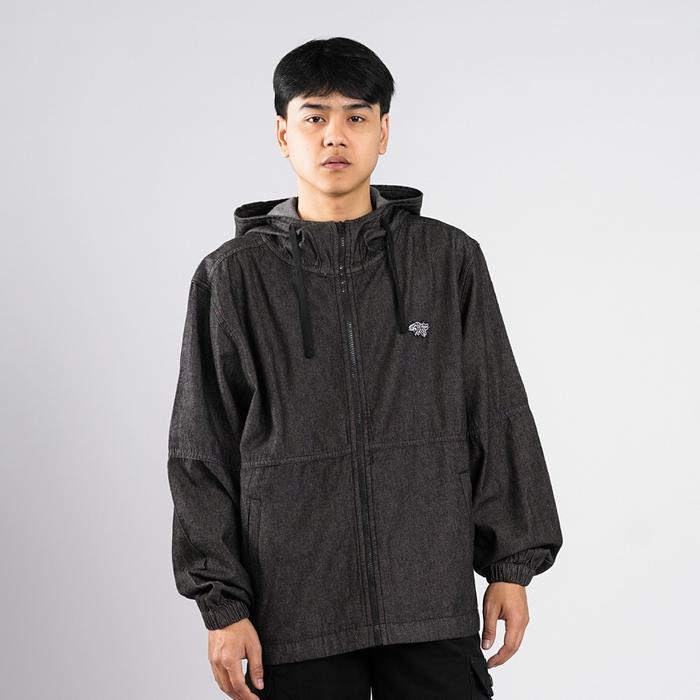 3Second Jaket Denim Pria Hoodie Relaxed Fit Katun Fort Hp-C070225