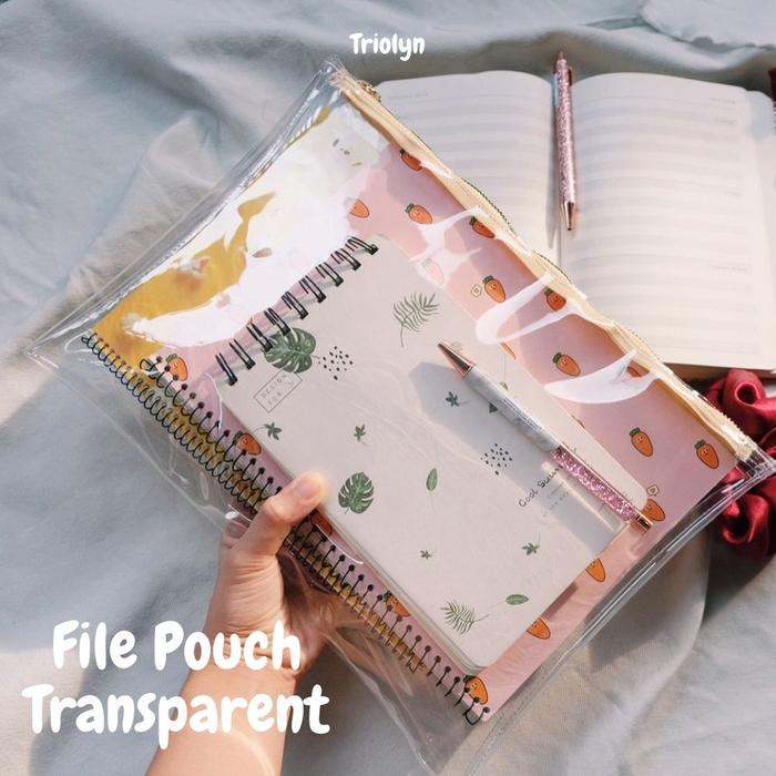 File Bag Transparan ( Map Folder Transparan A4 bahan tebal)