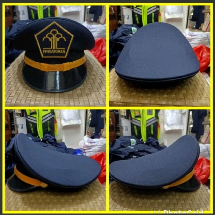 TOPI PET KEMENKUMHAM GOLONGAN 3 TERBARU TOPI PET KEMENKUMHAM LIS KUNING TERBARU TOPI PET LAPAS