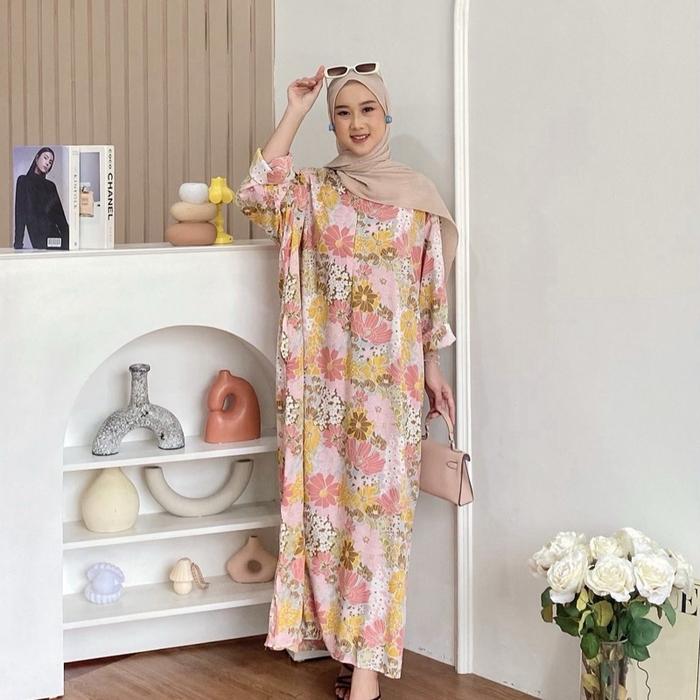 Daster gamis busui bahan rayon