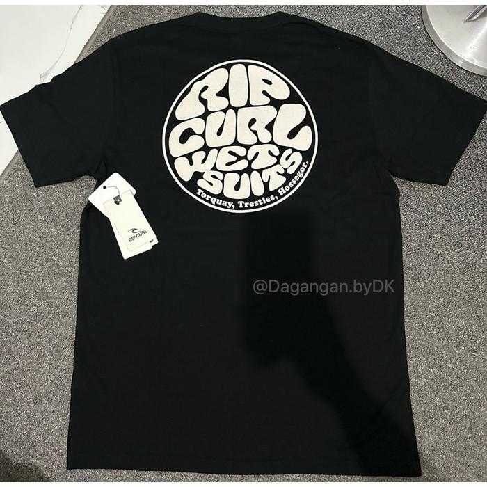 Kaos Ripcurl Circle Logo Original Barang Resmi 100% Hitam