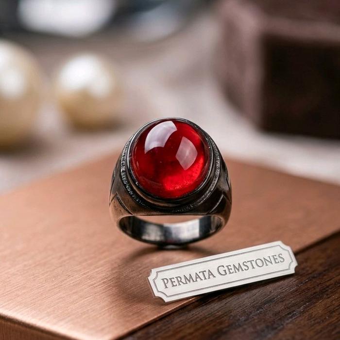 BATU CINCIN AKIK RED CEMPAKA ACEH ASLI 100%NATURAL
