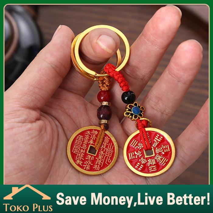 Gantungan Kunci Koin Cina Kuno Coin Cina Feng Shui Koin Fengshui Koin Hoki