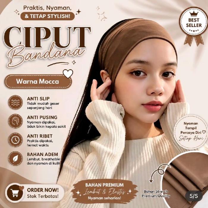 Ciput bandana daleman krudung