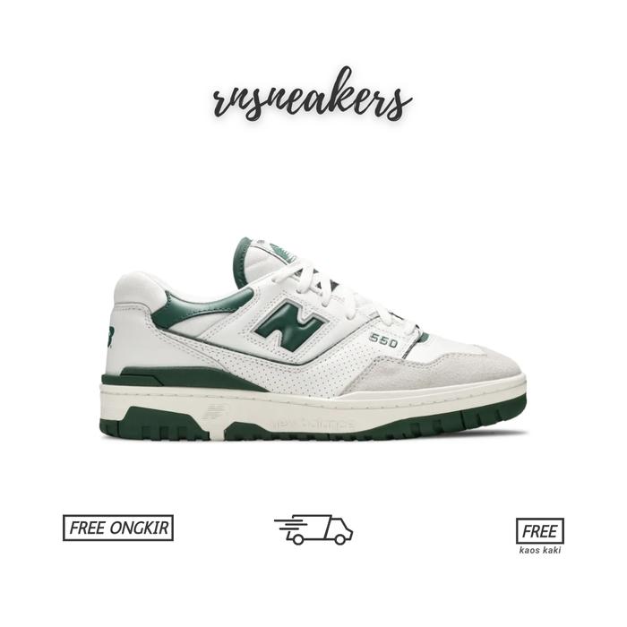 Sepatu Sneakers NB 550 White Green