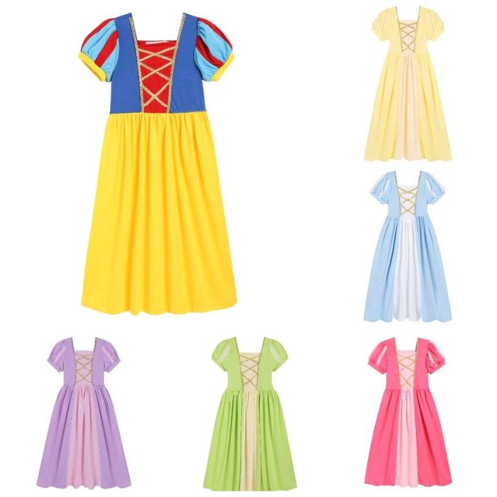 {New Collection} GAUN DRESS KOSTUM PRINCESS ANAK dan DEWASA//BELLE CINDERELLA SNOW WHITE AURORA// Fa