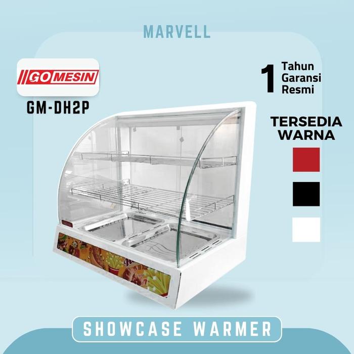 Showcase Warmer Gm-Dh2P Etalase Pemajang Pemanas Makanan Fried Chicken
