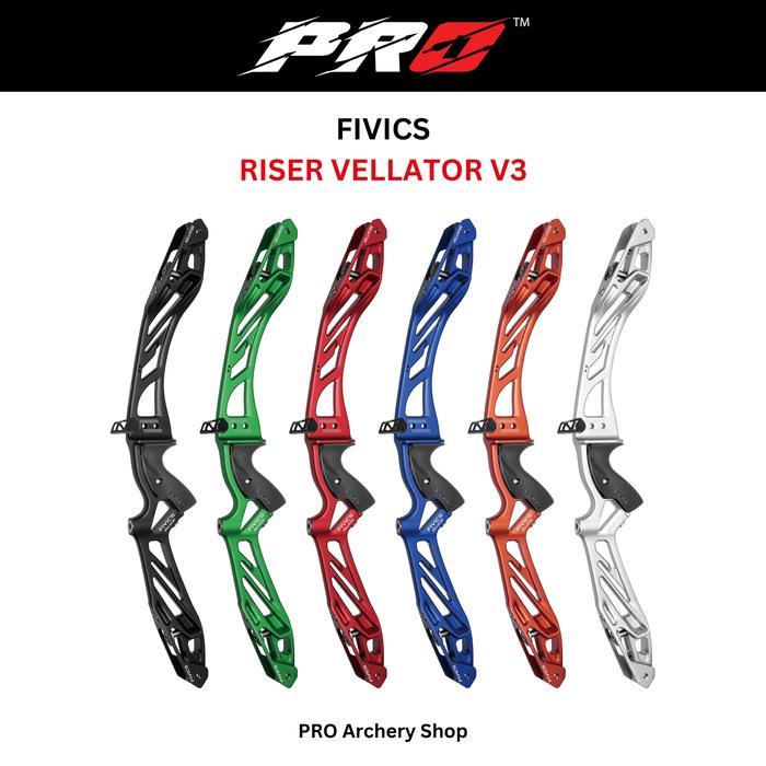 Riser Fivics Vellator V3 / Busur Panahan Recurve / Barebow / Alat Panahan Outdoor Indoor - Black 25"