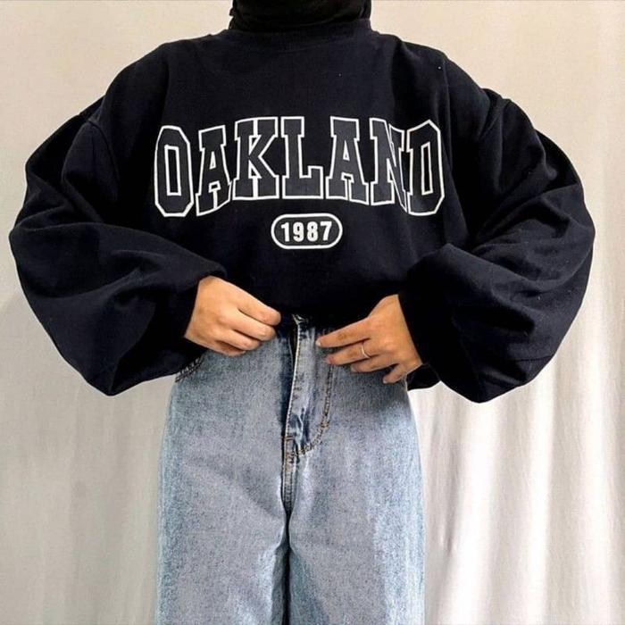 OAKLAND SWEATER CREWNECK / SWEATER OVER SIZE