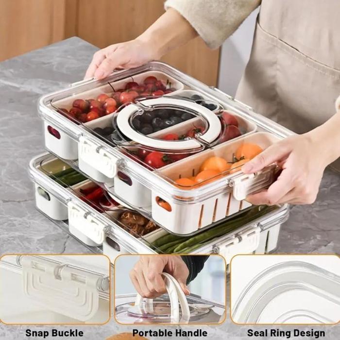 PXTON - Rak Food container / food container kulkas / storage box / Tempat makan bumbu dapur / Kontai