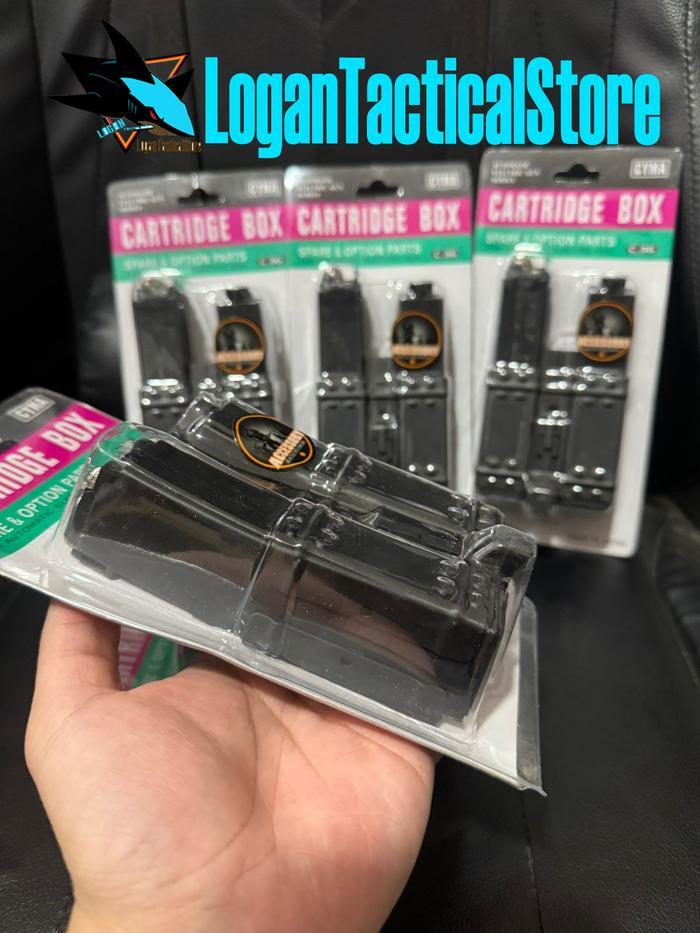 STOK TERBATAS !!!! MAG CYMA 250 RDS DOUBLE SHORT MAG FOR MP5 AEG TERJANGKAU