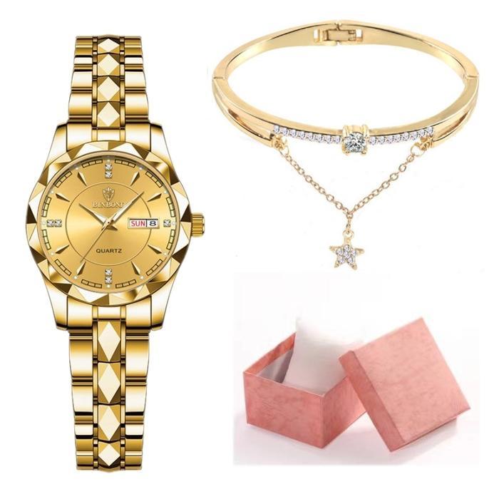 PROMO JAM WANITA MEWAH MEREK BINBON ANTI AIR BONUS GELANG DAN KOTAK BISA COD ( DSJ-102 ) Watches wom