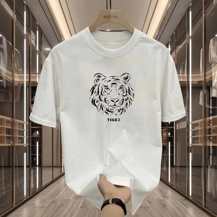 Authentic Cotton Short Sleeve T-Shirt Heavyweight Summer Collection Trendy Brand Meet All Your Imag