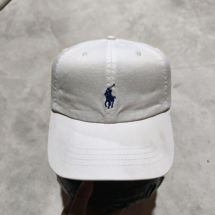 Topi snapback pria polo rl putih bekas
