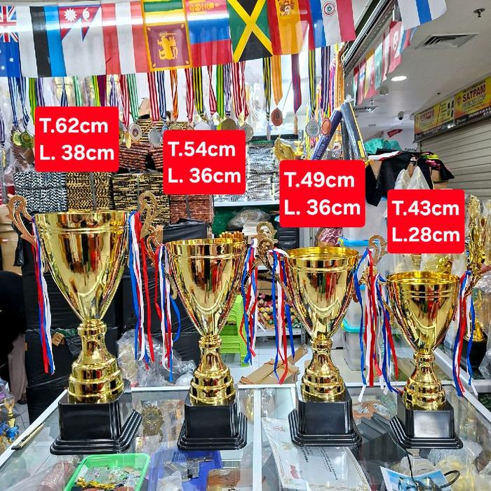 trophy / piala metal cup import premium | piala metal import | piala besar | piala perlombaan