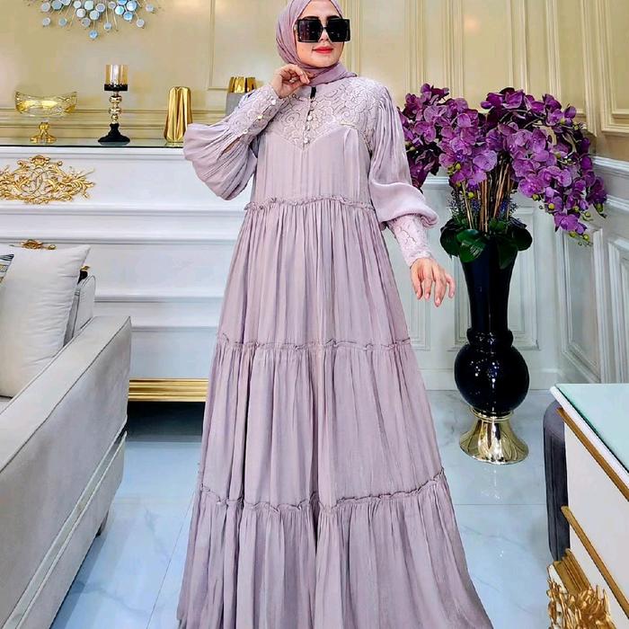JAMEELA DRESS BY SYAFEERA GAMIS SHIMMER ORI TURKI TERBARU SYAFEERA