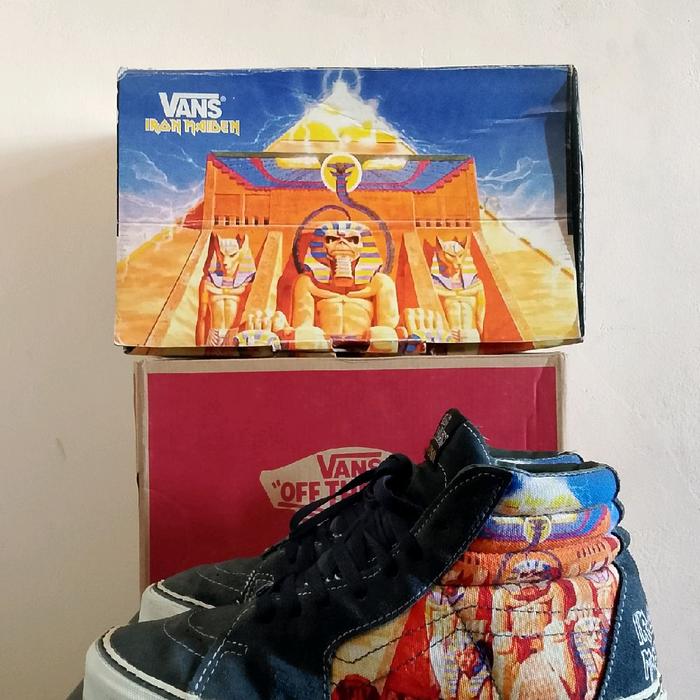 vans sk8 IRON MAIDEN Power Slave Navy size US 8,5