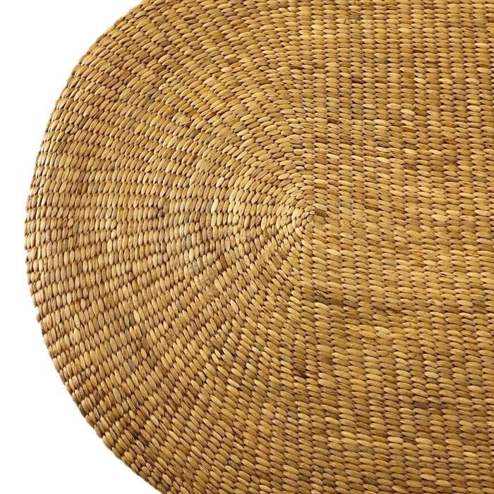 Karpet Eceng Gondok Oval 100cm x 200cm, Karpet Natural Enceng Gondok