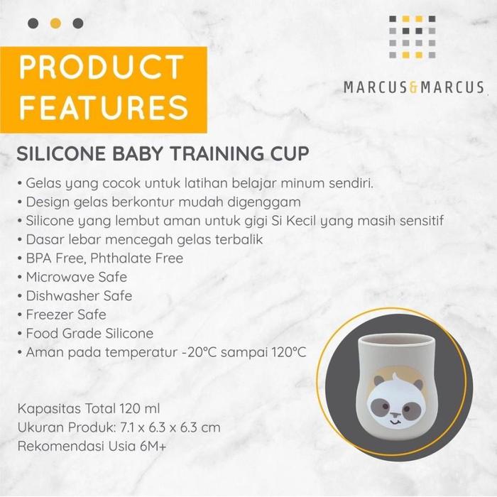 MARCUS & MARCUS SILICONE TRAINING CUP 4OZ PANDA