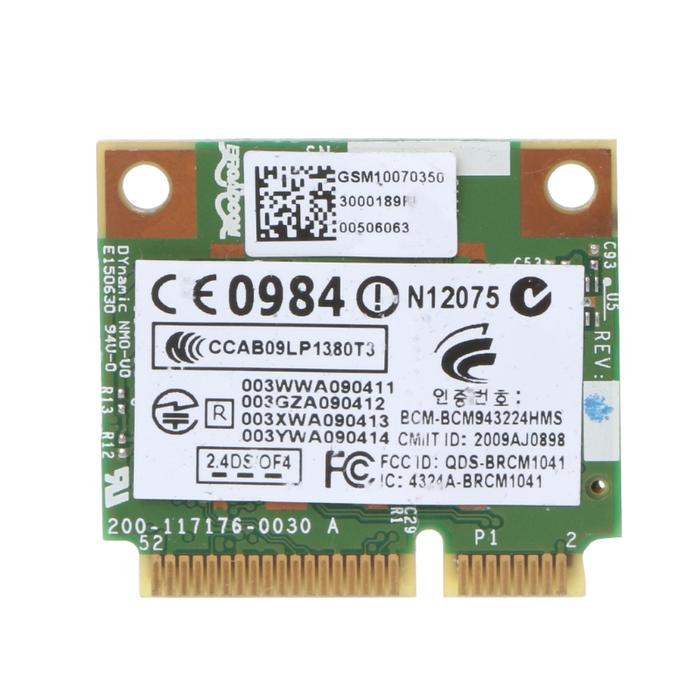 for hp BCM943224HMS Wireless Dual Band 802.11 a/g/n Half Mini PCI-E