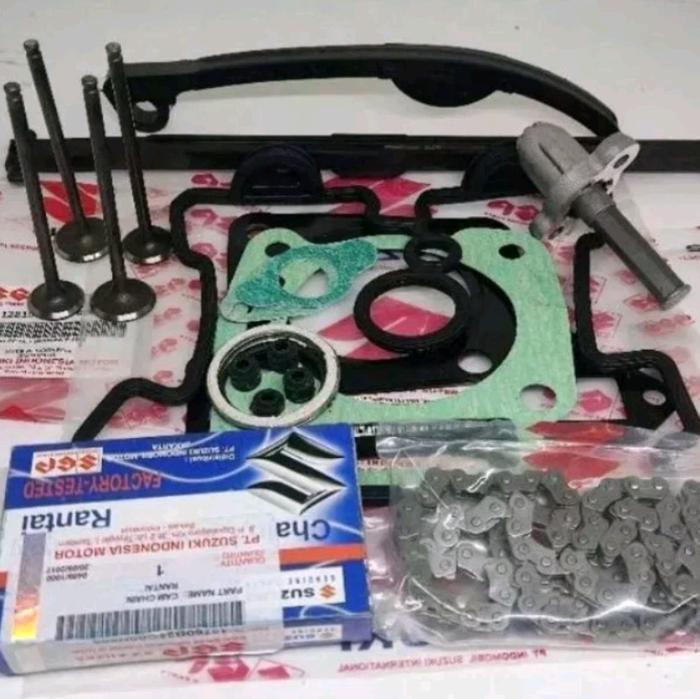 PAKET KOMPLIT SATRIA FU PAKING TOP SET + KARET HEAD + KLEP SET + TONJOKAN T1