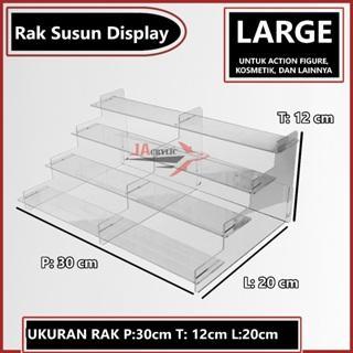 DISPLAY ACTION FIGURE AKRILIK / RAK SUSUN SERBAGUNA / RAK SUSUN KOSMETIK MAINAN / RAK KACAMATA TINGK
