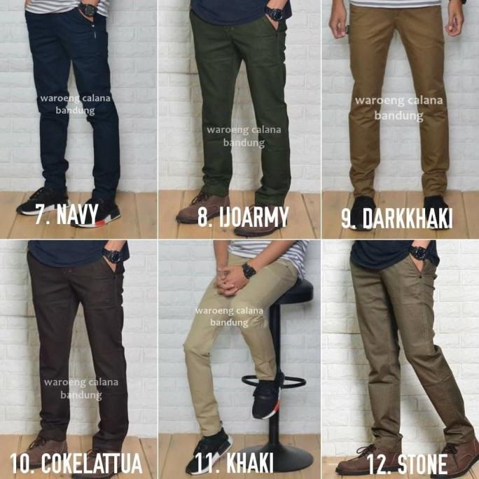 (cooger) celana chino panjang size besar bahan reguler merek malmo impresif war