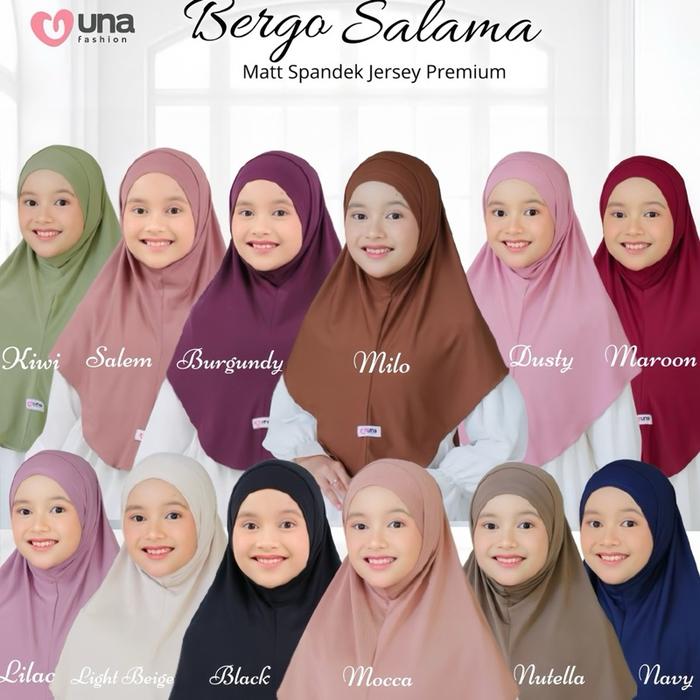 Bergo Salama Kids by Una Fashion || Bergo Daily || Bergo malay || Bergo kekinian