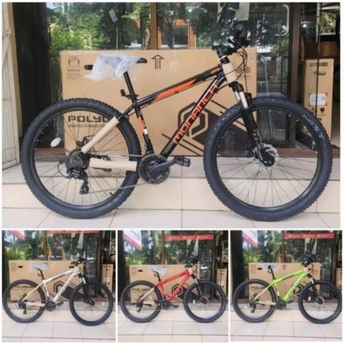 sepeda MTB Polygon monarch 27.5 New sepeda gunung - Merah