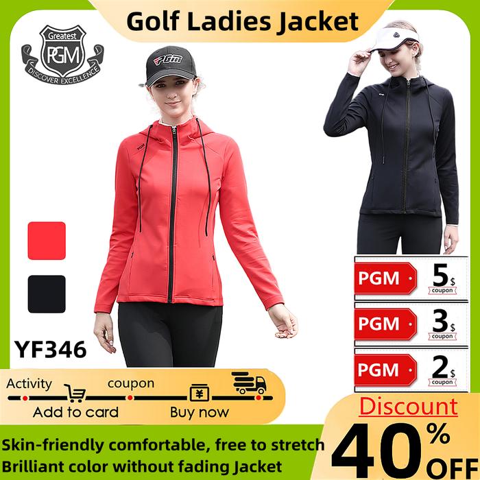 Pgm_Golf Suit Ladies Hooded Jacket Spring Autumn Winter Warm Long Sleeve Soft Comfortable Ladies tdo