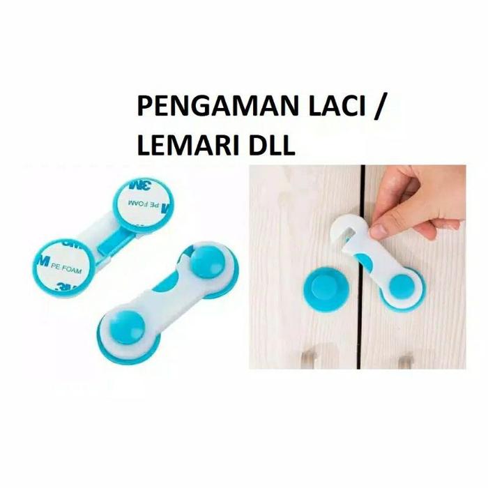 Pengaman Pintu 3M Adhesive Lemari Universal Penahan Pintu Lemari Lem 3M Kuat