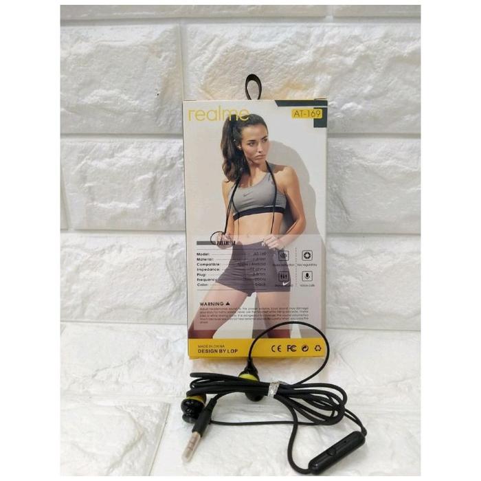 HEADSET HANDSFREE REALME AT-169 ORIGINAL ENJOY LIFE IN-EAR EARPHONE