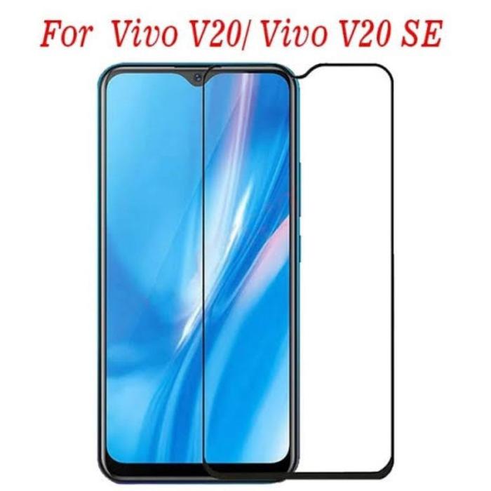 (TG KACA BENING)- TEMPERED GLASS VIVO V20 / V20 SE ANTI GORES VIVO FULL COVER