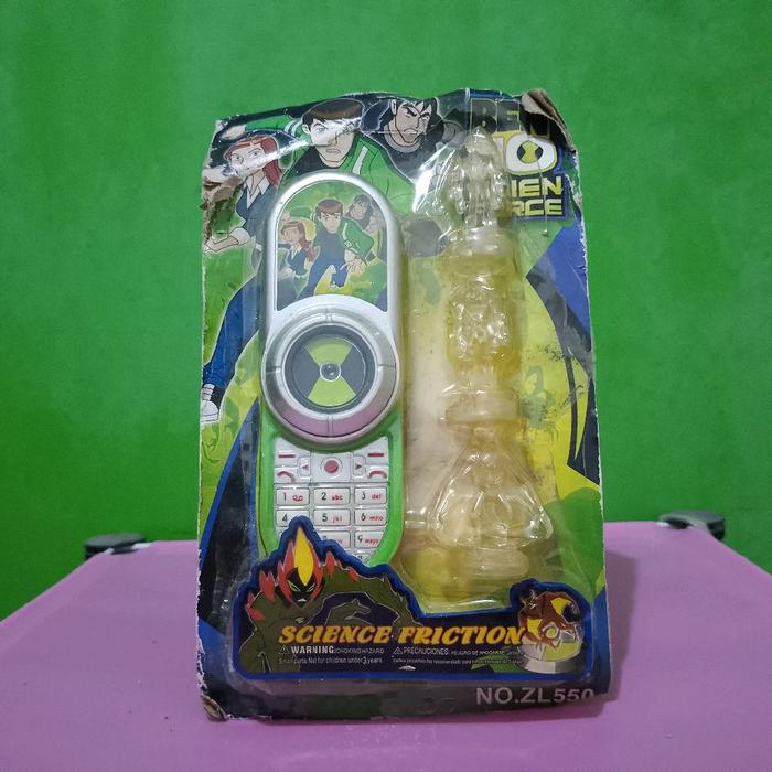 BEN 10 ALIEN FORCE TELEPHONE SCIENCE FRICTION NOS Murah Retro Vintage Rare Koleksi Mainan Anak Anak 