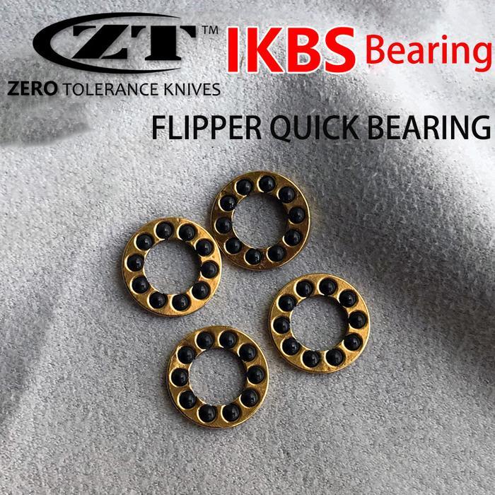 4Pcs/Lot Brass Ceramic Ball Folding Knife Ikbs Flipper Bearings Washers For Zero Tolerance Zt 0450 0