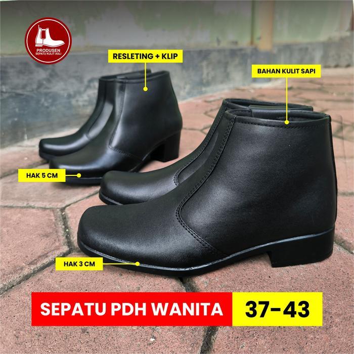 Ada SEPATU BOOTS KULIT ASLI MEDALI - SEPATU KULIT PDH TNI POLRI SUS POLWAN