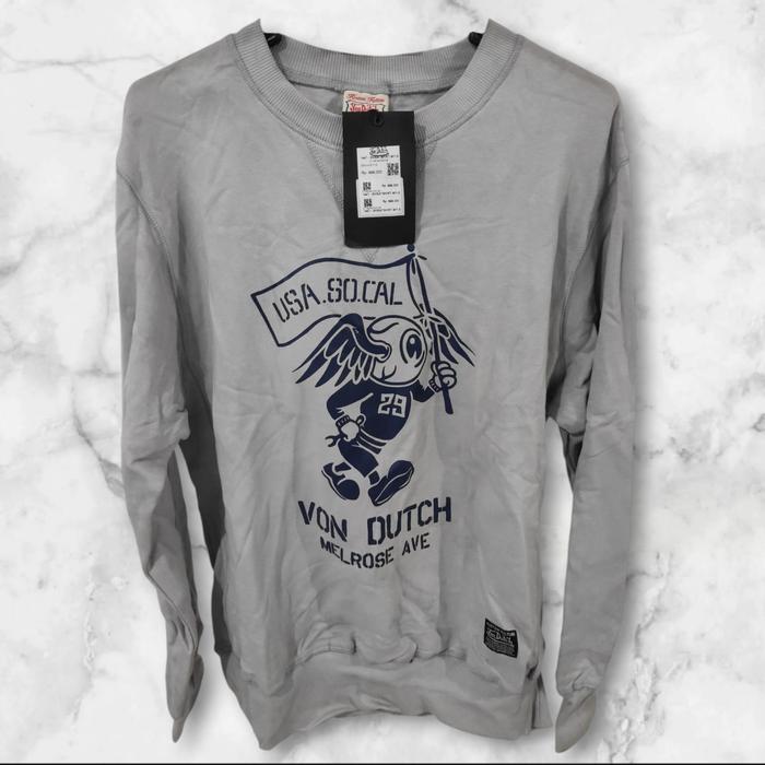 Sweater Crewneck Unisex 1447 Von Dutch Original | Kaos Lengan Panjang Original Branded Mall