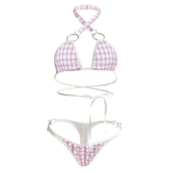Lingerie Sexy Open Crotch Plus Size Bra G String Set Lingerie B23 -Gratisongkir