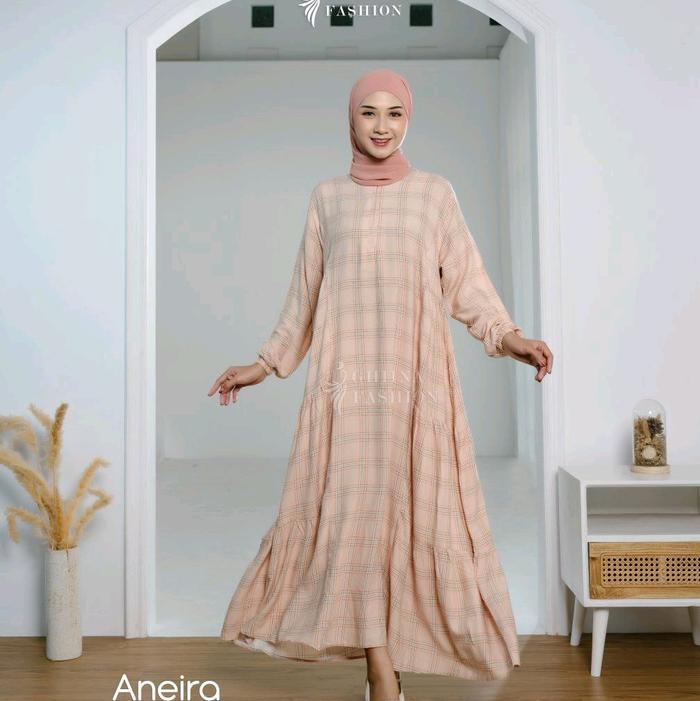 ANEIRA MIDI DRESS// GHINA FASHION//MIDI DRESS//GAMIS TERBARU// Muslim Rayon Wanita Cantik Casual