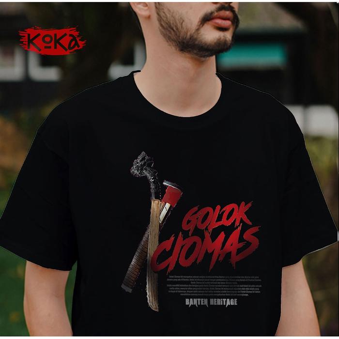T-Shirt Distro Premium - Golok Ciomas - Kaos Khas Serang - Srg5
