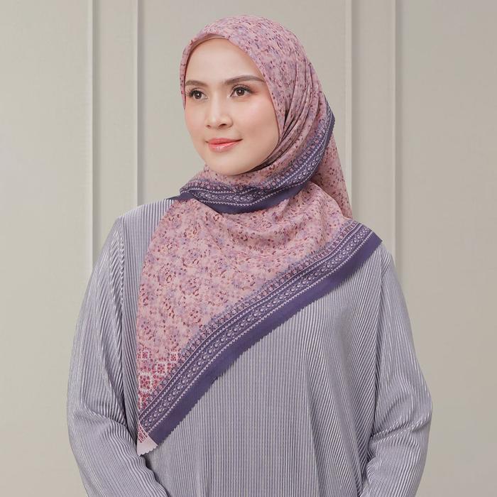 ASLI DOA - Huma Scarf - Rosy Pink - hijab Segi Empat READY STOCK
